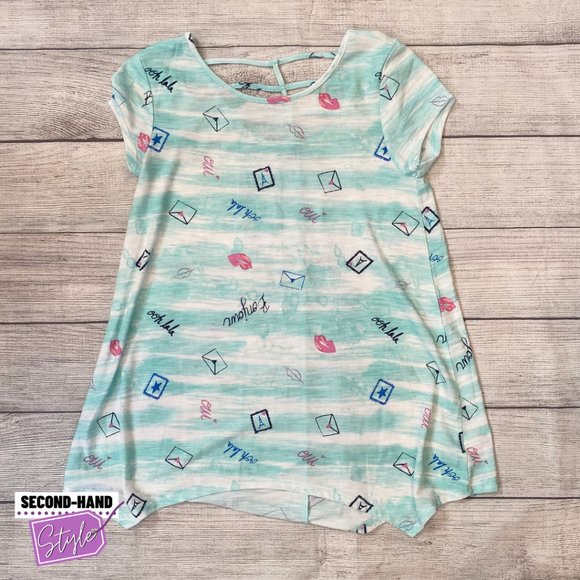 SO Girls Sz12 (Set of Two) Tunic-Length "Legging Tee" Short-Sleeve Tees - Picture 2 of 5